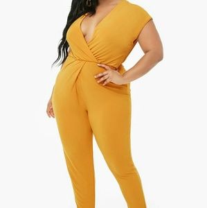 Nwt sexy mustard color jumpsuit